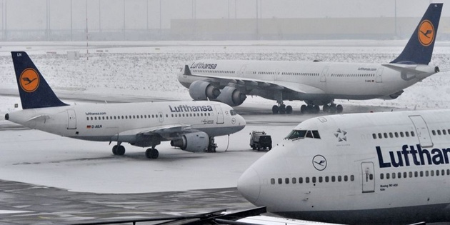 Almanya’da Kış Bastırdı, Frankfurt Havalimanı’nda İptal ve Gecikme Yaşanıyor